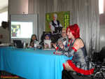 Our interview on stage. 
