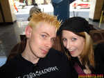 Josh (Neon Genocide) and I waiting in the hotel lobby!