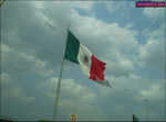 The Mexican flag on the way to the beach on saturday afternoon. 